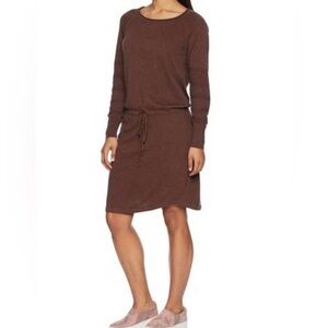 Prana Medium Casual Neutral Minimalist Athleisure Lightweight Sweater Dress